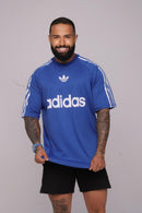 Oversize Adidas Retrô Com Escrita Azul