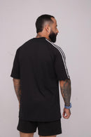 Oversize Adidas Retrô Com Escrita Preto