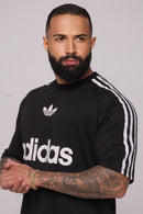 Oversize Adidas Retrô Com Escrita Preto