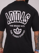 Oversize Adidas Retrô Estampa nas Costas Preto